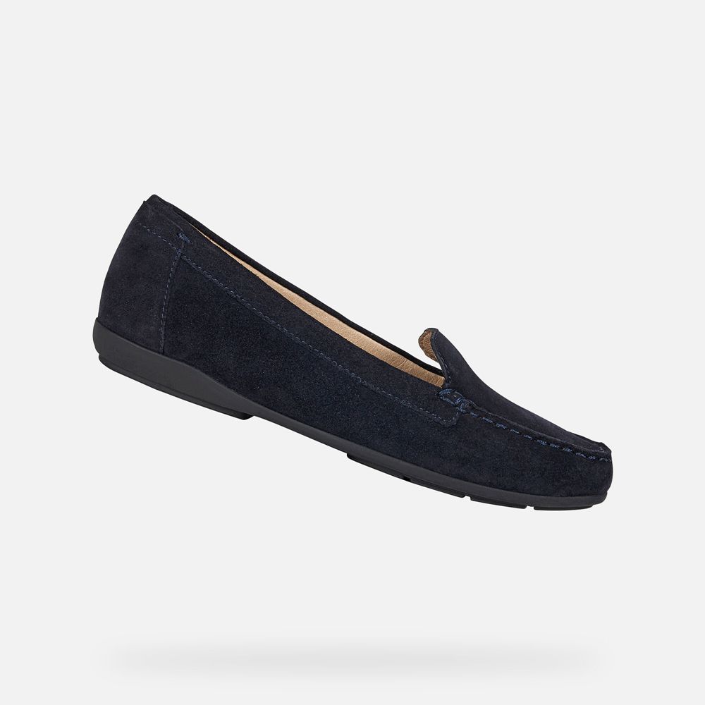 Geox Bayan Loafers Lacivert - Annytah - UPK-645319